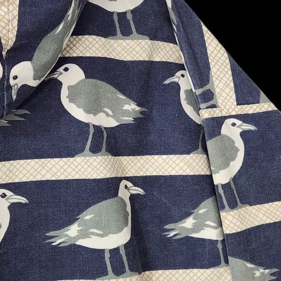 VTG MICHIGAN RAG Co SEAGULL PRINT CANVAS PARKA JACKET MARUSHKA 80s 90s LG XL - Picture 8 of 11